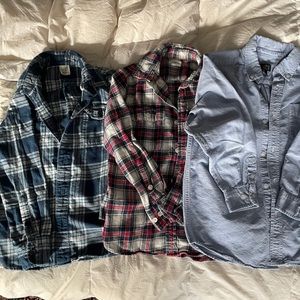 3 boys button down shirts